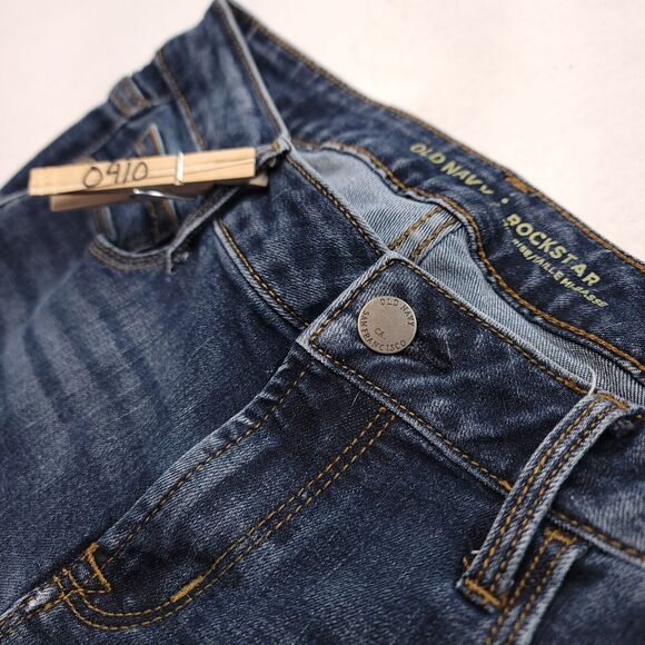 Old Navy Mid Rise Casual Medium Wash Button Zip Jeans Womens Size 2 Blue - Picture 7 of 8